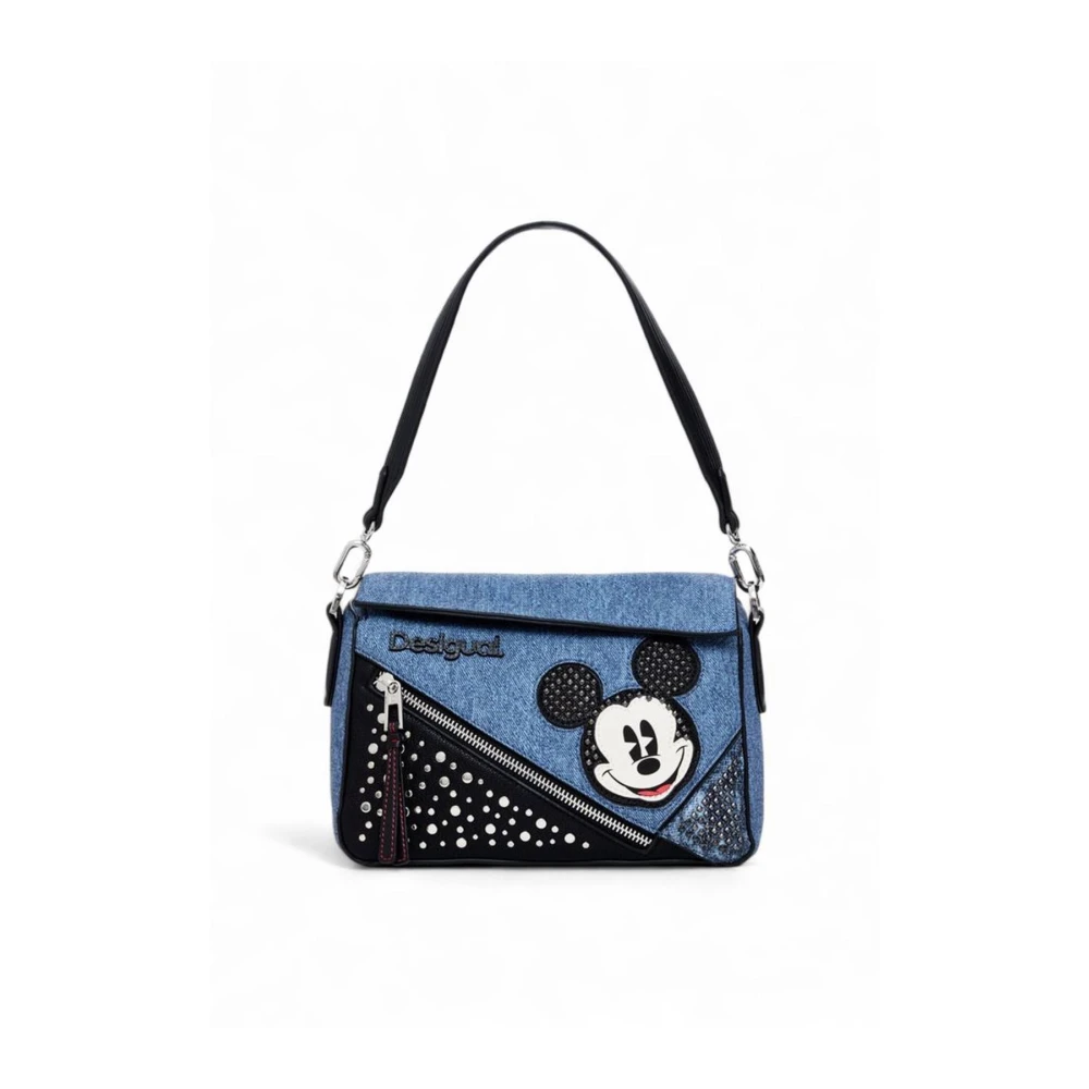 Desigual Blauwe Moderne Polyurethaan Handtas Vrouwen Blue Dames