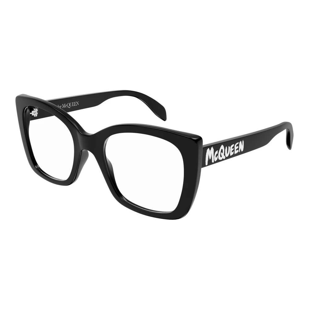 alexander mcqueen Black Eyewear Frames Black Unisex