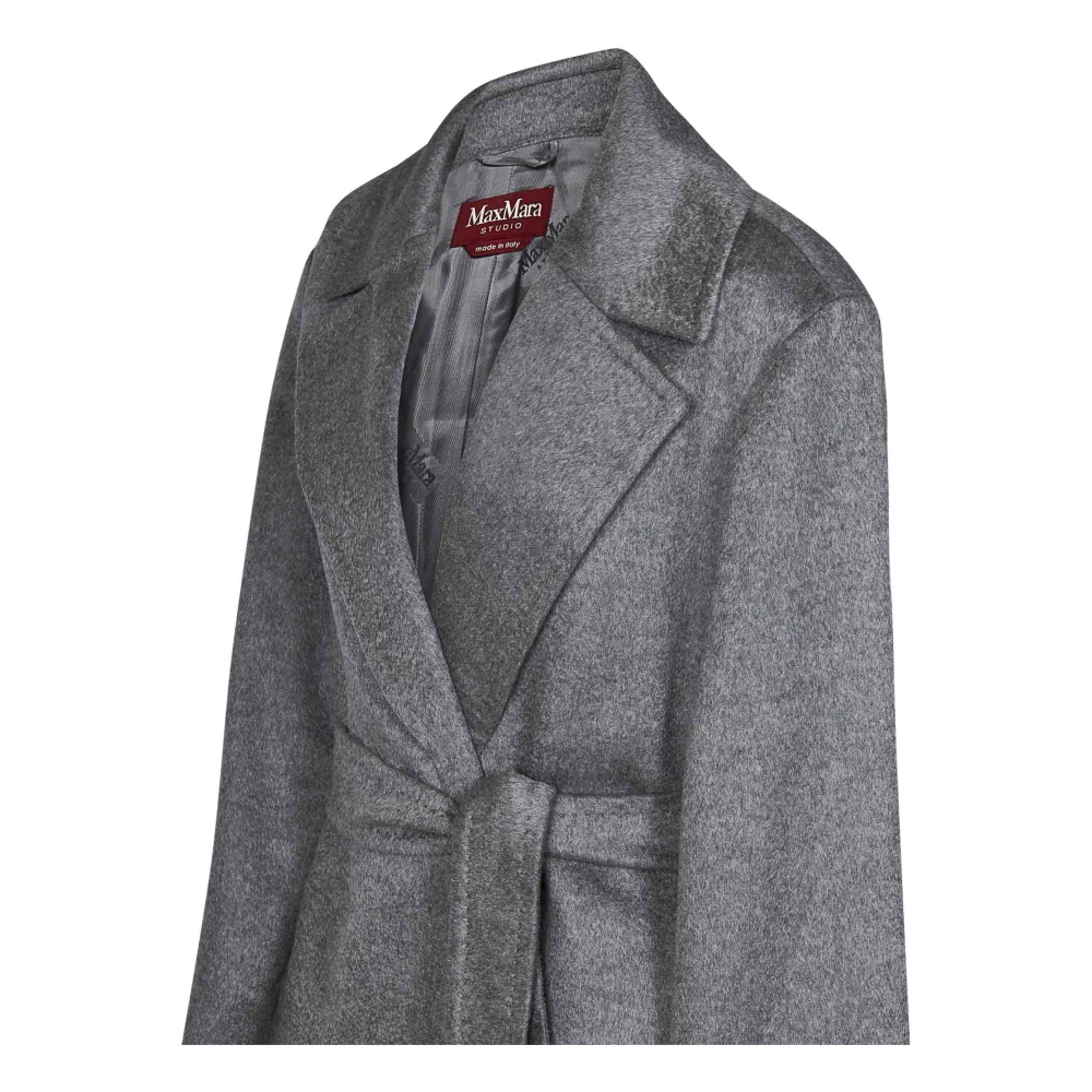 Max Mara Grijze Cashmere Wikkeljas Gray Dames