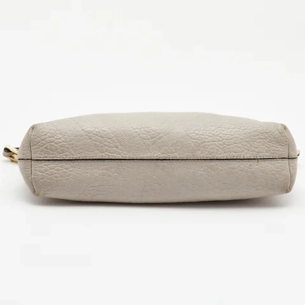 Burberry Vintage Pre-owned Leather handbags Gray Dames