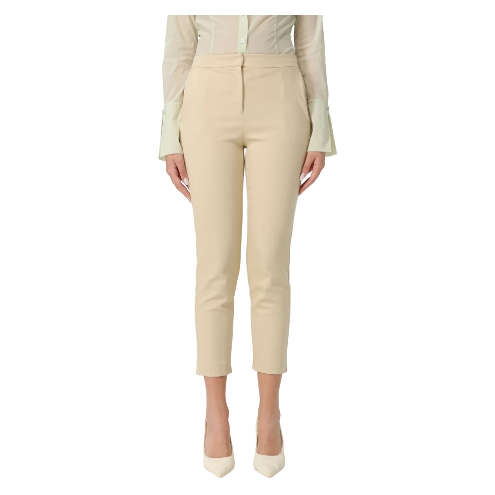 Patrizia Pepe Damen Beige Hosen, Lgröße: