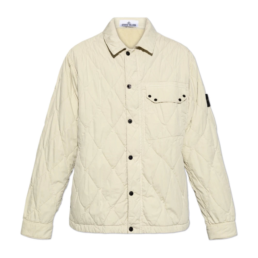 Stone Island Gewatteerde jas Beige Heren