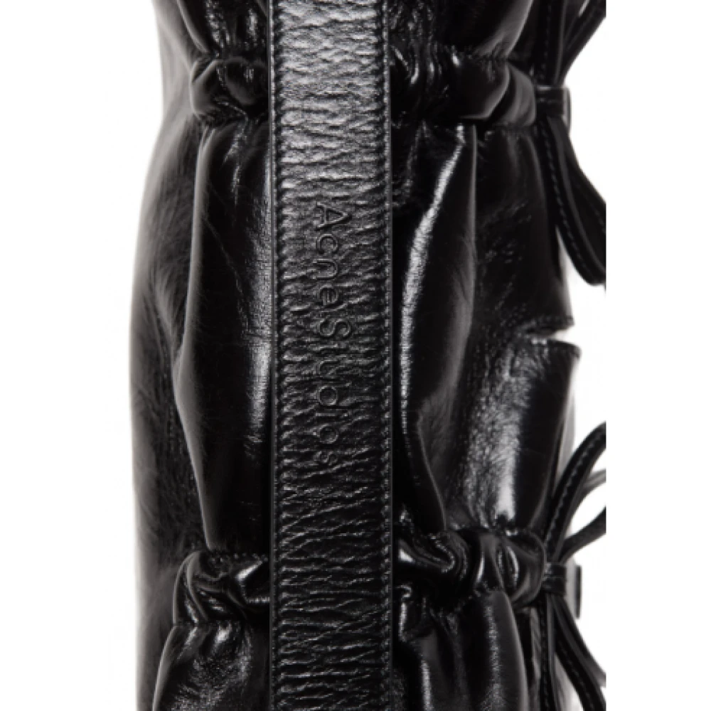 Acne Studios Zwarte Multi-Pocket Knoop Tas Black Dames