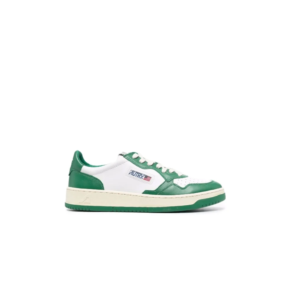 Autry Green Leather Low-Top Sneaker - Male - Sneakers - Green - 7 Uk - Shoes