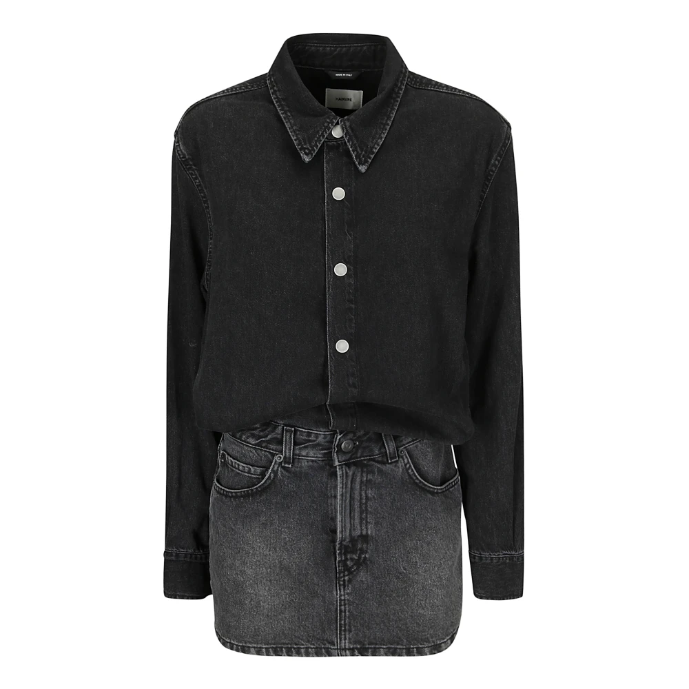 Haikure Tia Medium Zwarte Jurk Black Dames