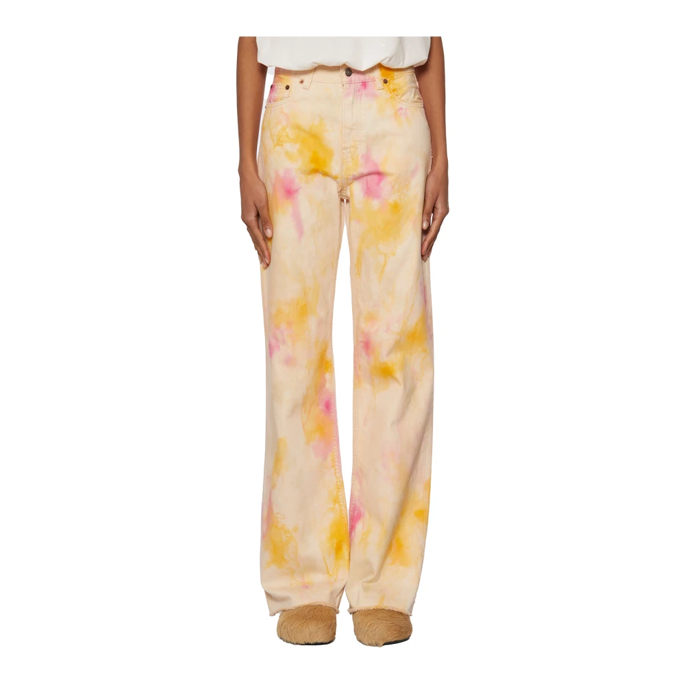 Haikure Wijde broek Beige Dames