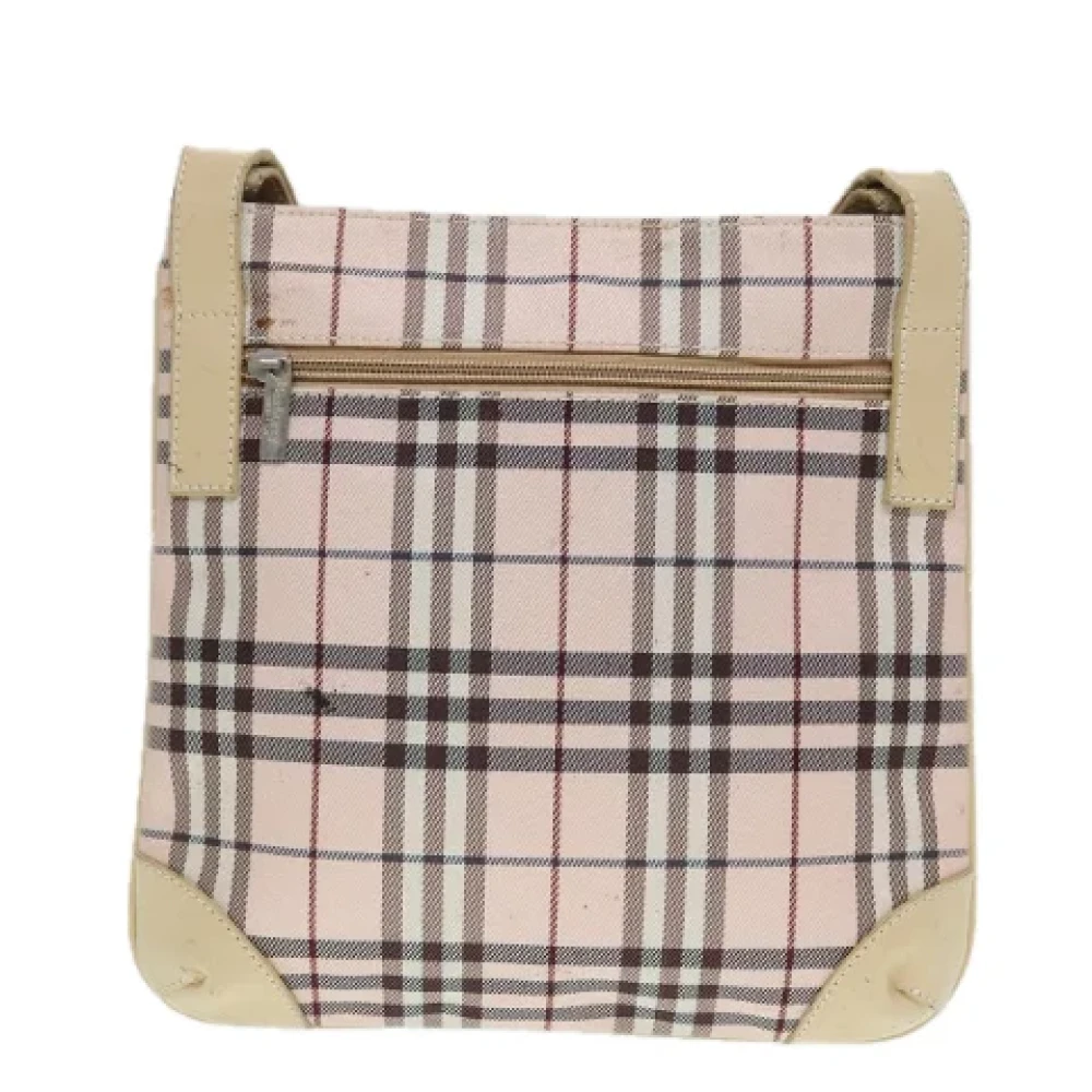 Burberry Vintage Pre-owned Nylon shoulder-bags Beige Dames