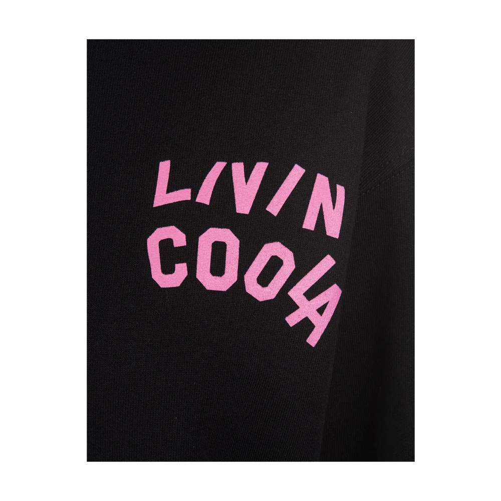 Livincool Jet Black Artwork Hoodie LA Black Dames