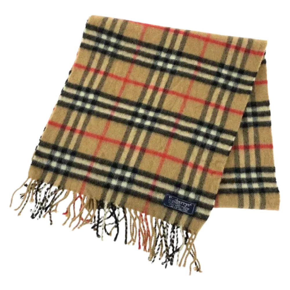 Burberry Vintage Pre-owned Wool scarves Multicolor Dames