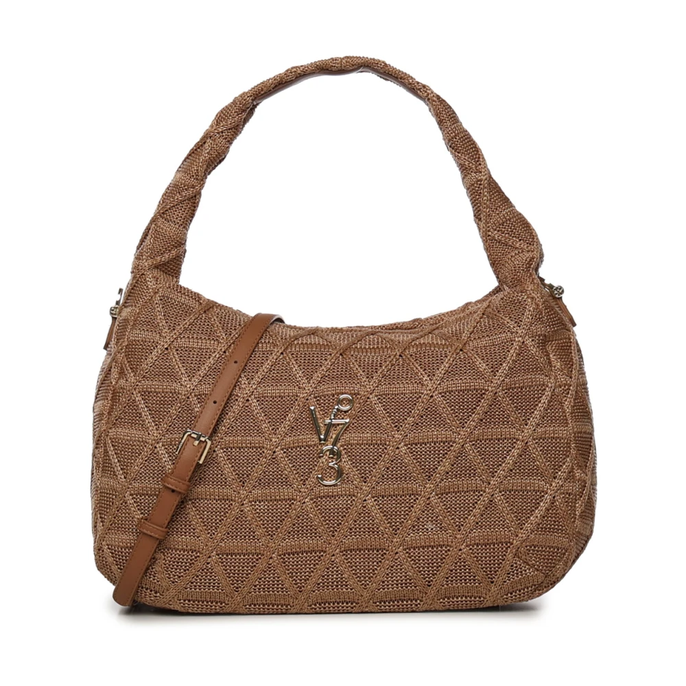 V° 73 Donna Tan Borsa A Spalla Con Logo - Immagine 2