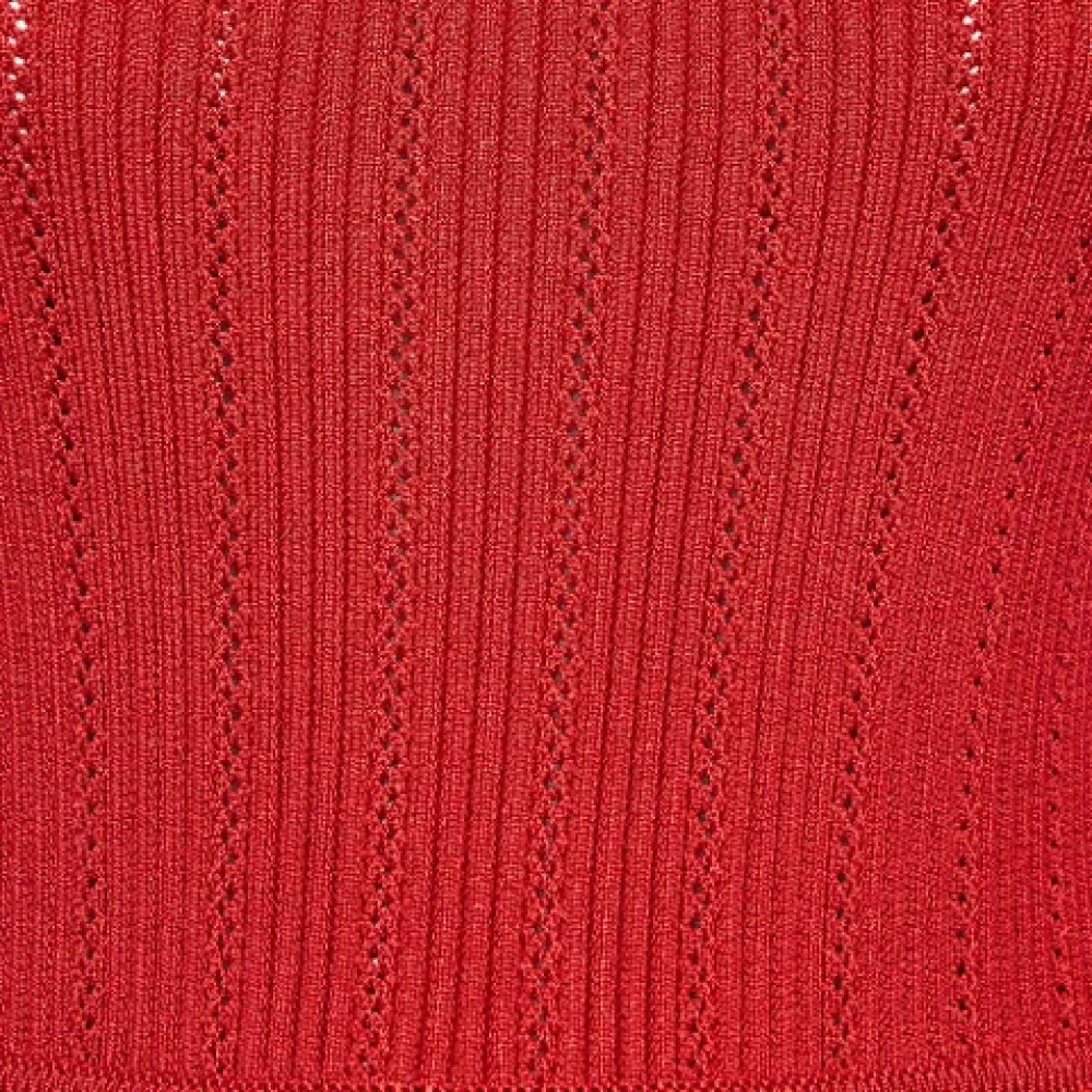 Balmain Pre-owned Knit dresses Red Dames