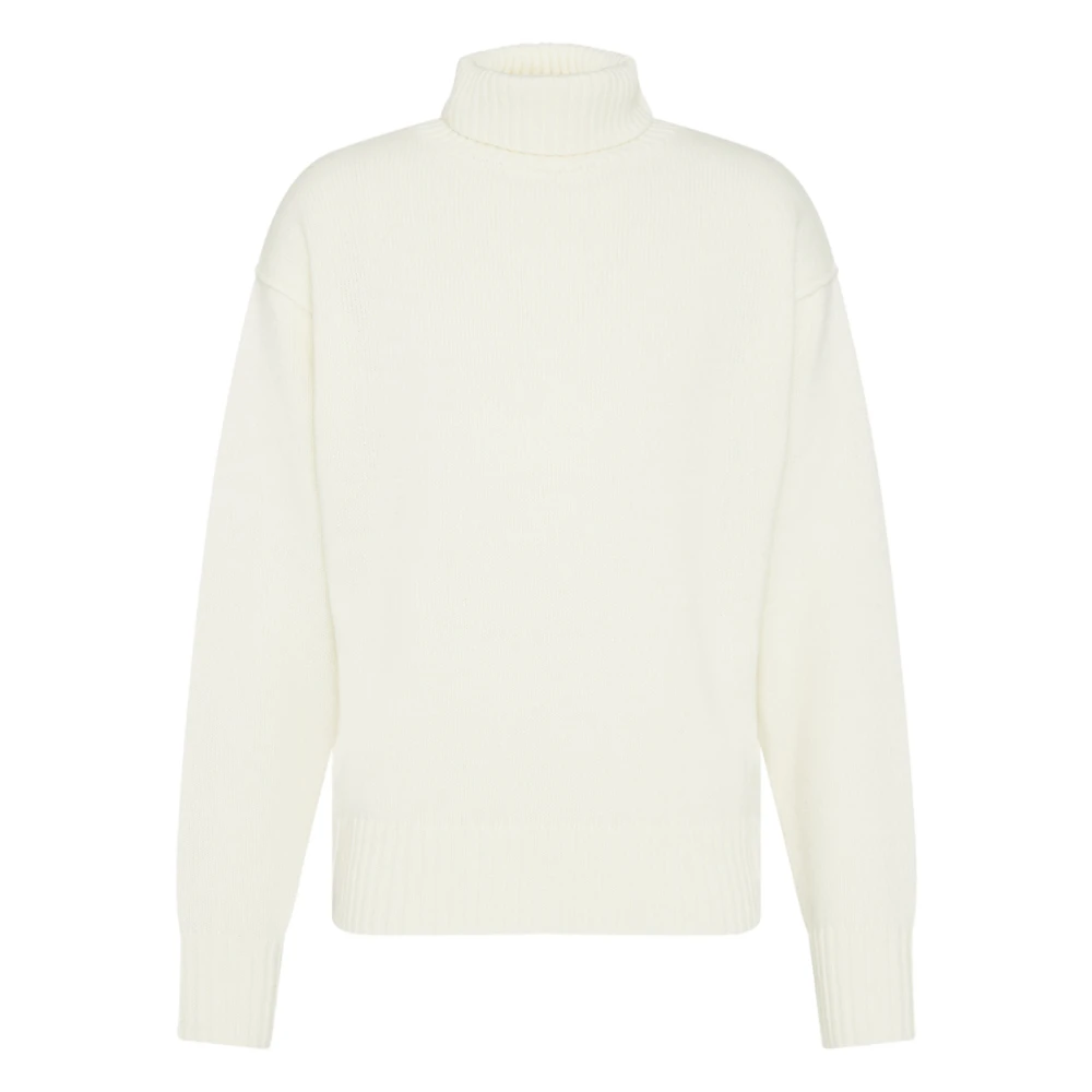 Drykorn Women's White Alpaca Wool Blend Turtleneck