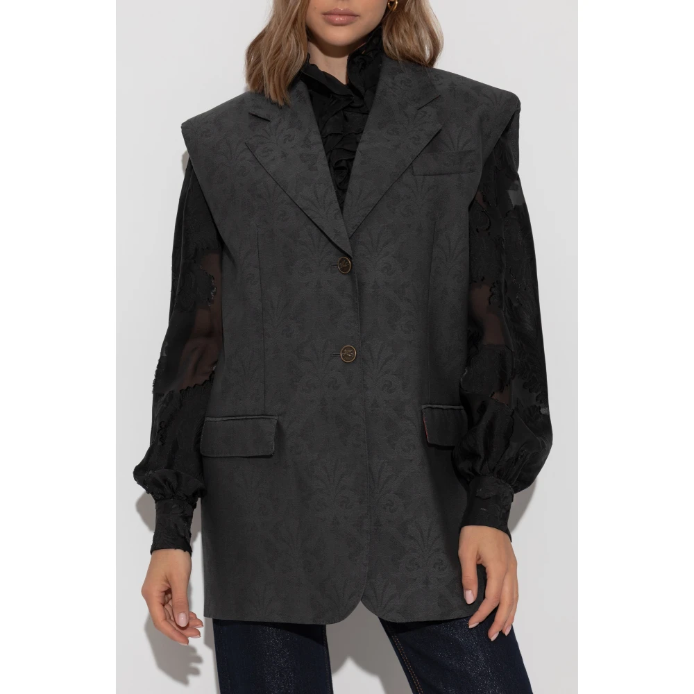 ETRO Loszittend vest Black Dames