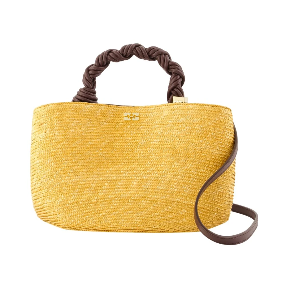 Ganni Bou Small Bag - Female - Shopping Bags - Yellow - One Size - Bags