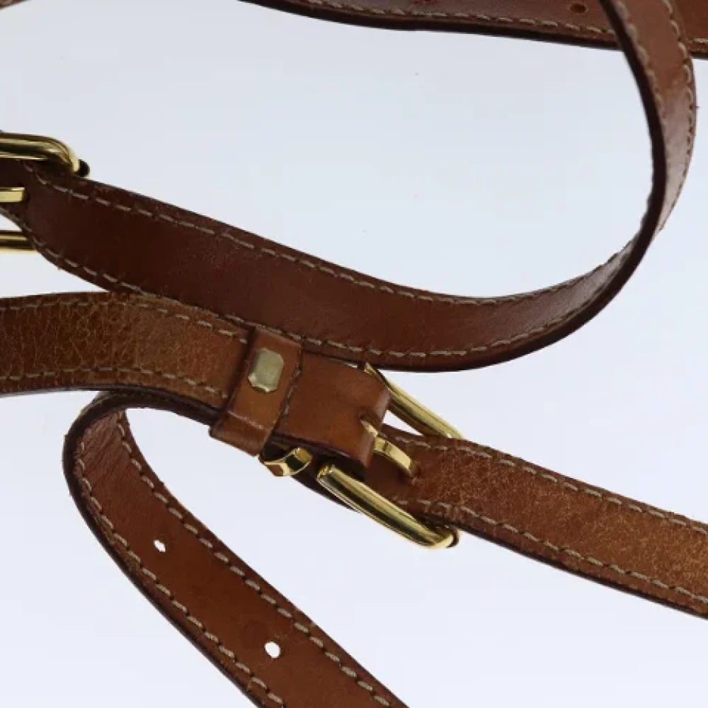 Celine Vintage Pre-owned Leather shoulder-bags Brown Dames