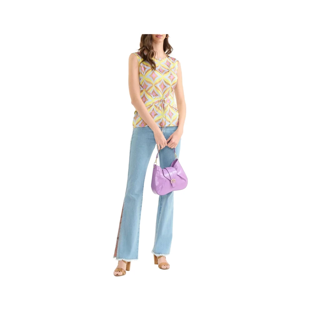 Alviero Martini 1a Classe Elegante Lila Top Prima Classe Multicolor Dames