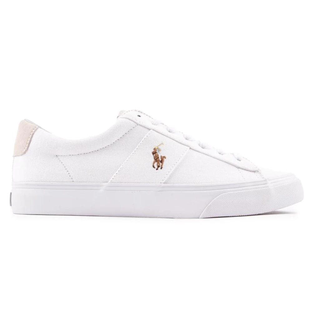 Polo Ralph Lauren Beige Clean Court Sneakers