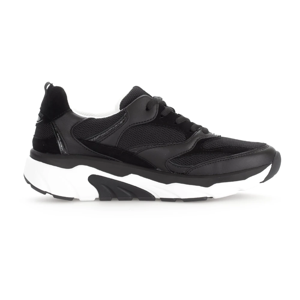 Gabor Rollende wandelsneaker – Dames Schoenen Zwart