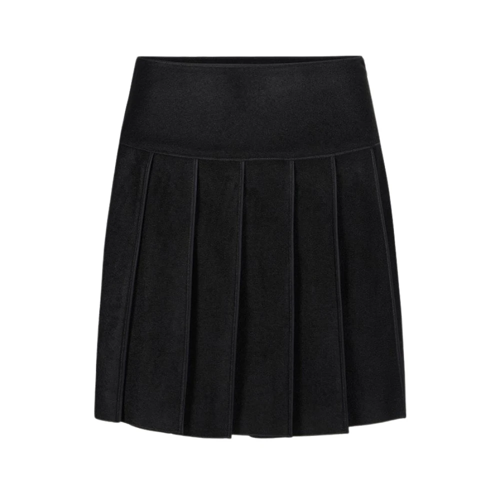 Iceberg Geplooide rok van technische stof Black Dames