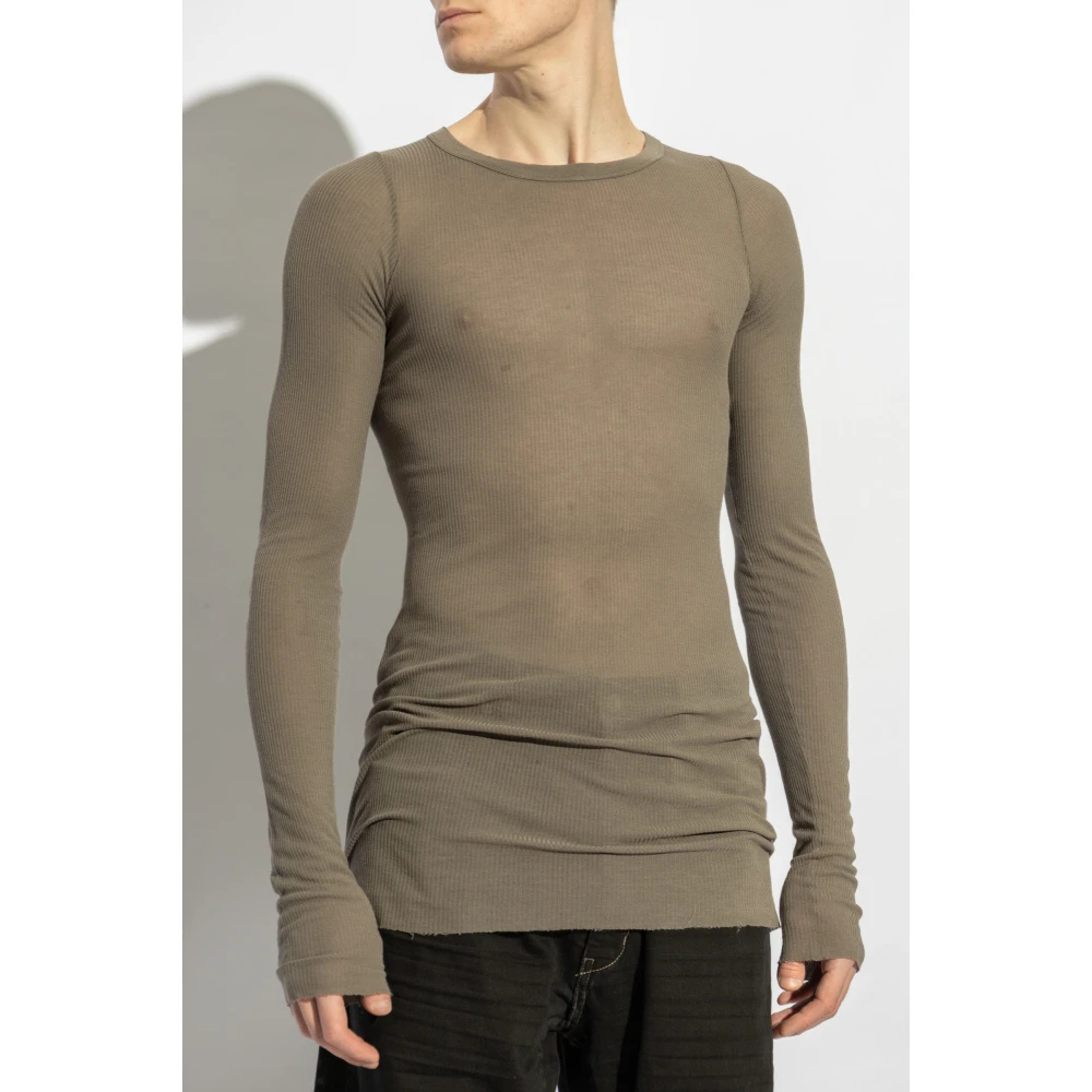 Rick Owens Long Sleeve T-shirt Brown Heren