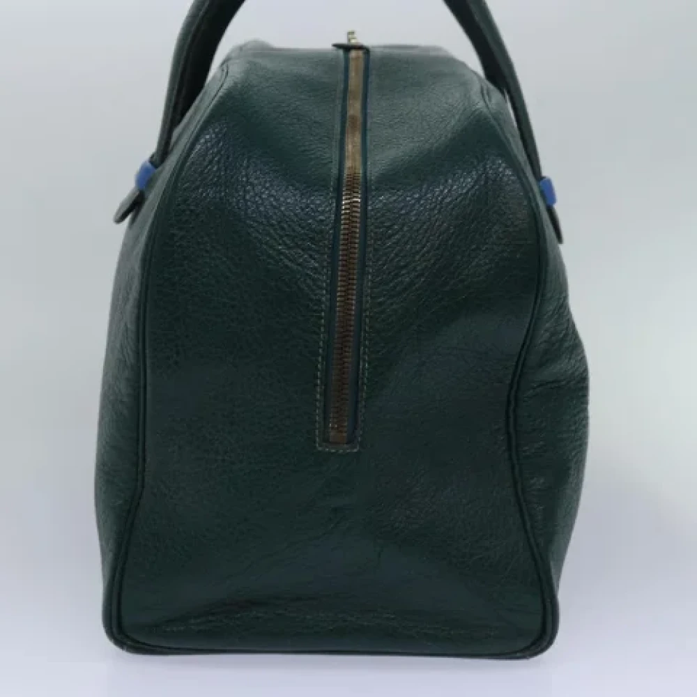 Hermès Vintage Pre-owned Leather handbags Green Dames