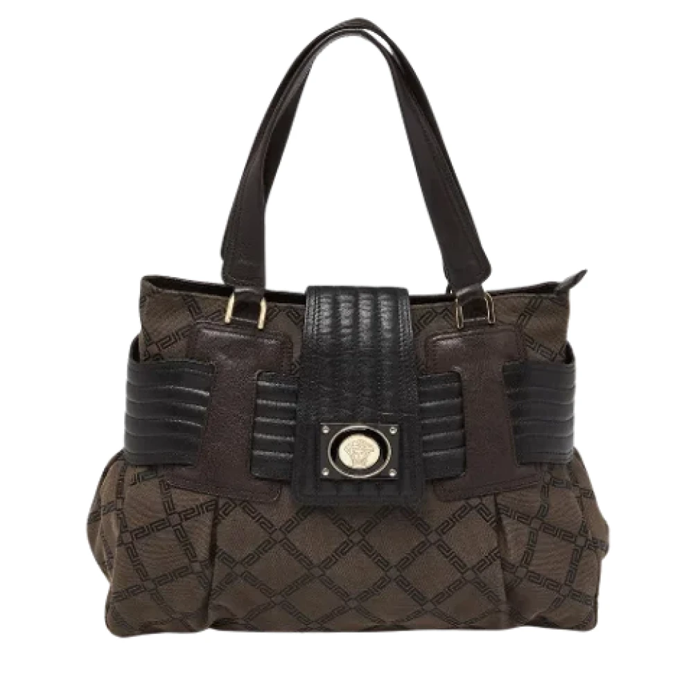 Versace Pre-owned Fabric totes Brown Dames