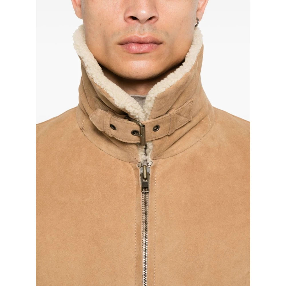 Salvatore Santoro Stijlvolle Jassen Collectie Beige Heren