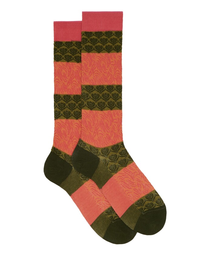 chaussettes-courtes-en-coton-vert-pour-femmes-avec-motif-de-vagues-et-de-fleurs-de-lotus