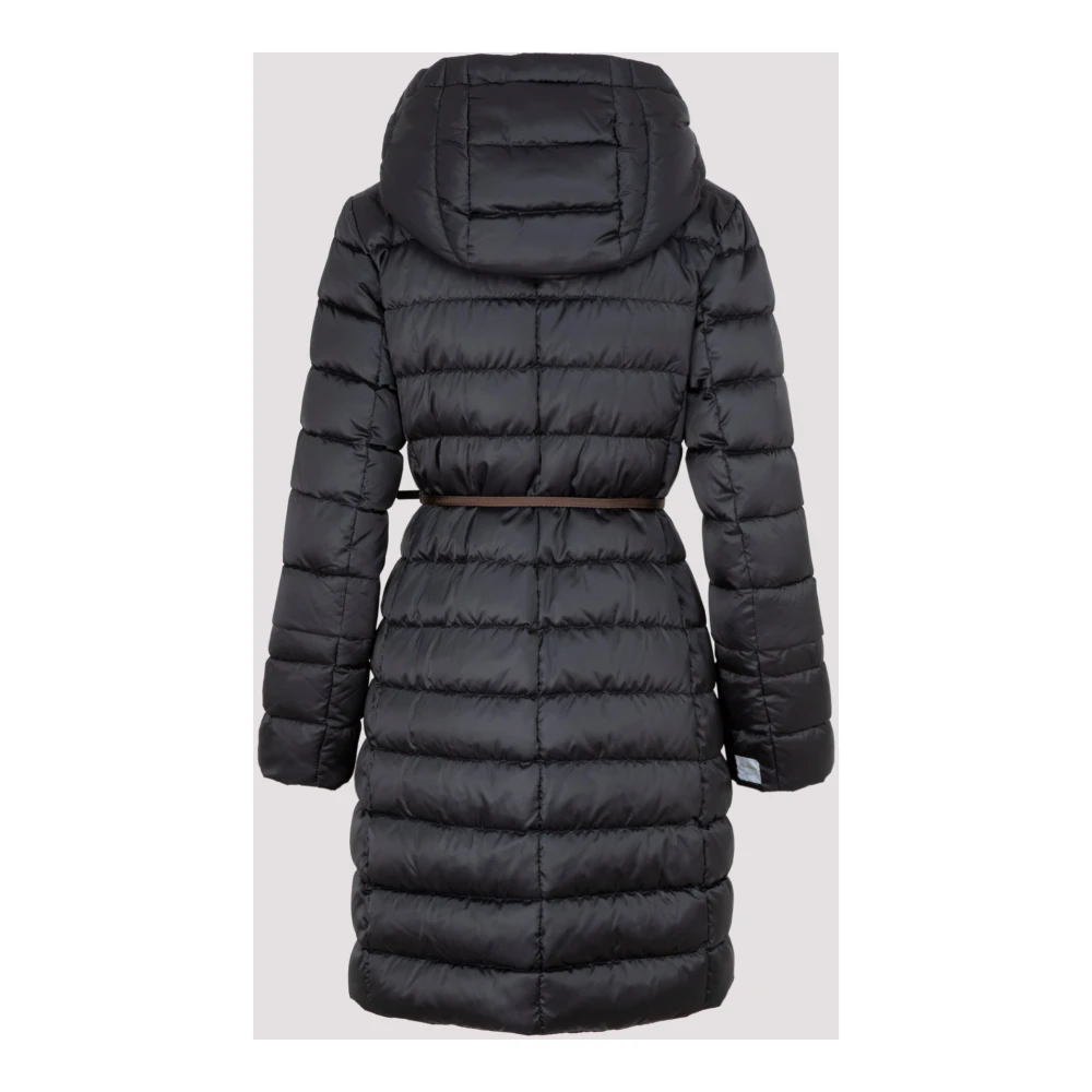 Max Mara Zwarte Lange Pufferjas Dameskleding Black Dames