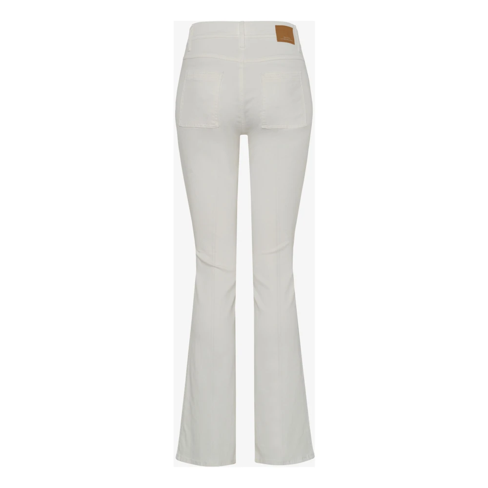 BRAX Bootcut Style Five-Pocket Jeans White Dames