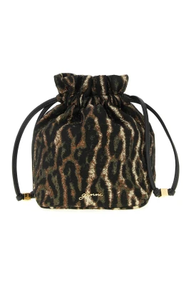 Metallic Bou Bucket Cloque Pouch