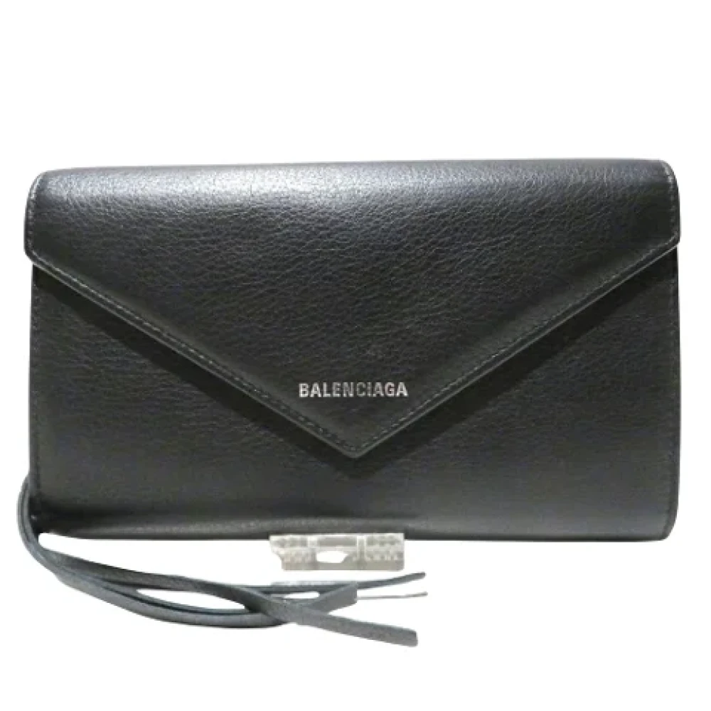 Balenciaga Vintage Pre-owned Leather wallets Black Dames
