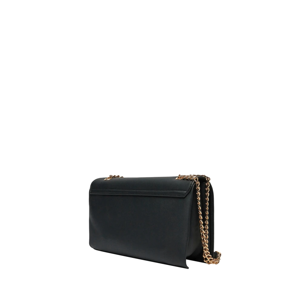Moschino Zwarte Schoudertas Elegant Verfijnd Black Dames