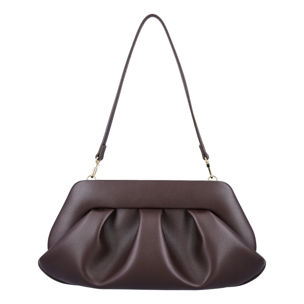 THEMOIRè Vegan Leren Clutch Handtas Brown Dames
