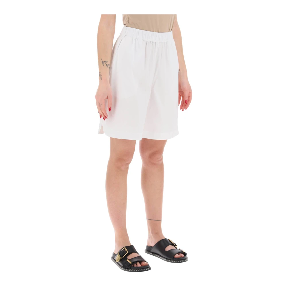 Max Mara Flared 'Oliv Strandkleding Shorts White Dames