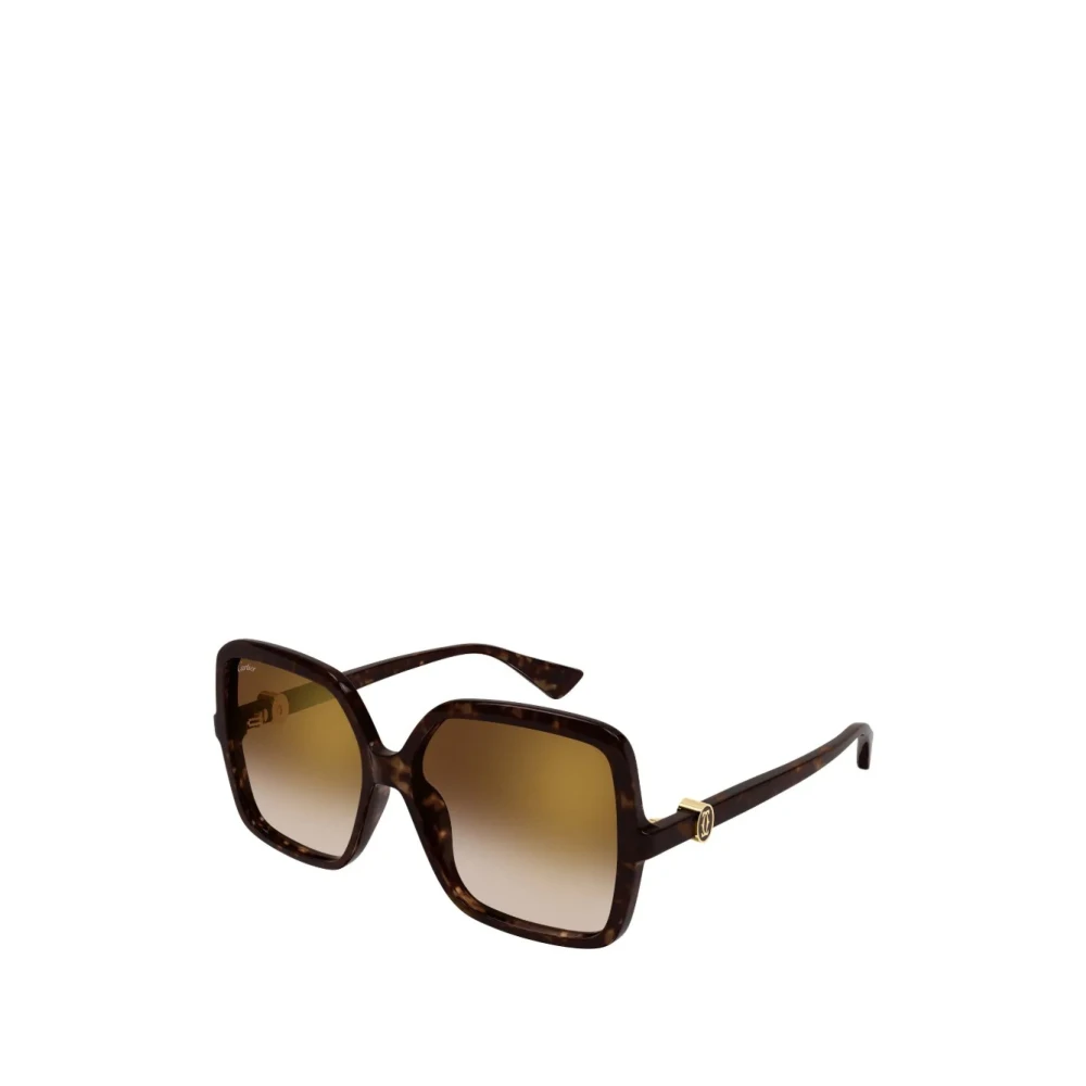 Cartier Women's Brown Sunglasses, 58 Mm, Butterfly Sunglasses