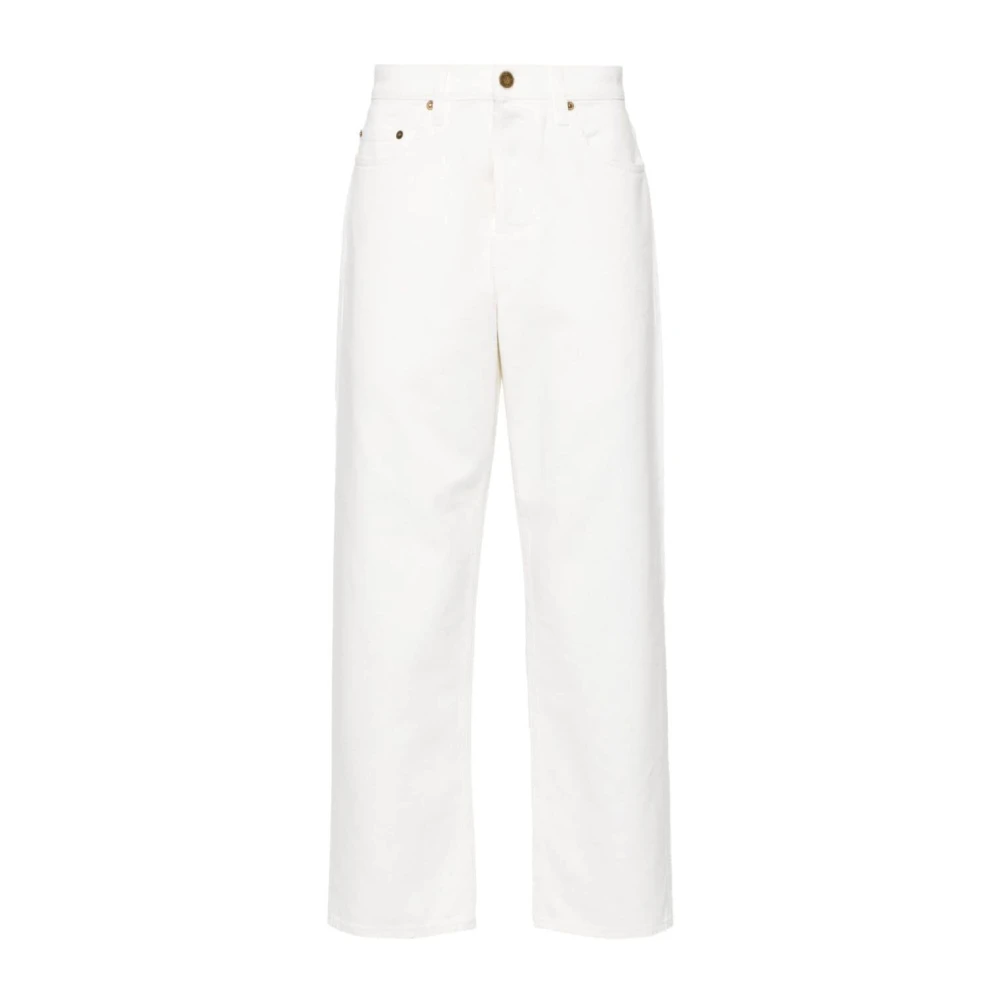Golden Goose Men's White Star Stud Denim Trousers - Straight Fit Jeans - W32 - Jeans