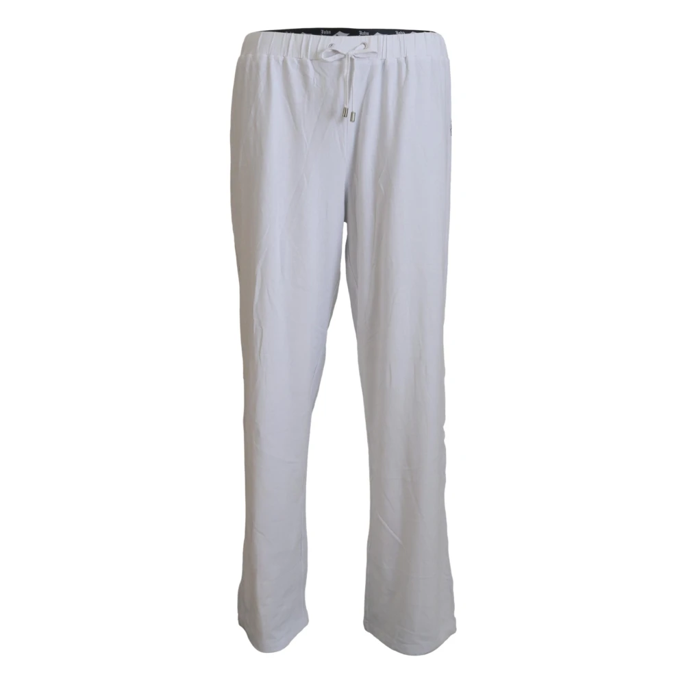 John Galliano Elegant Wide Leg Cotton Trousers - Male - Wide Trousers - White - M - Trousers
