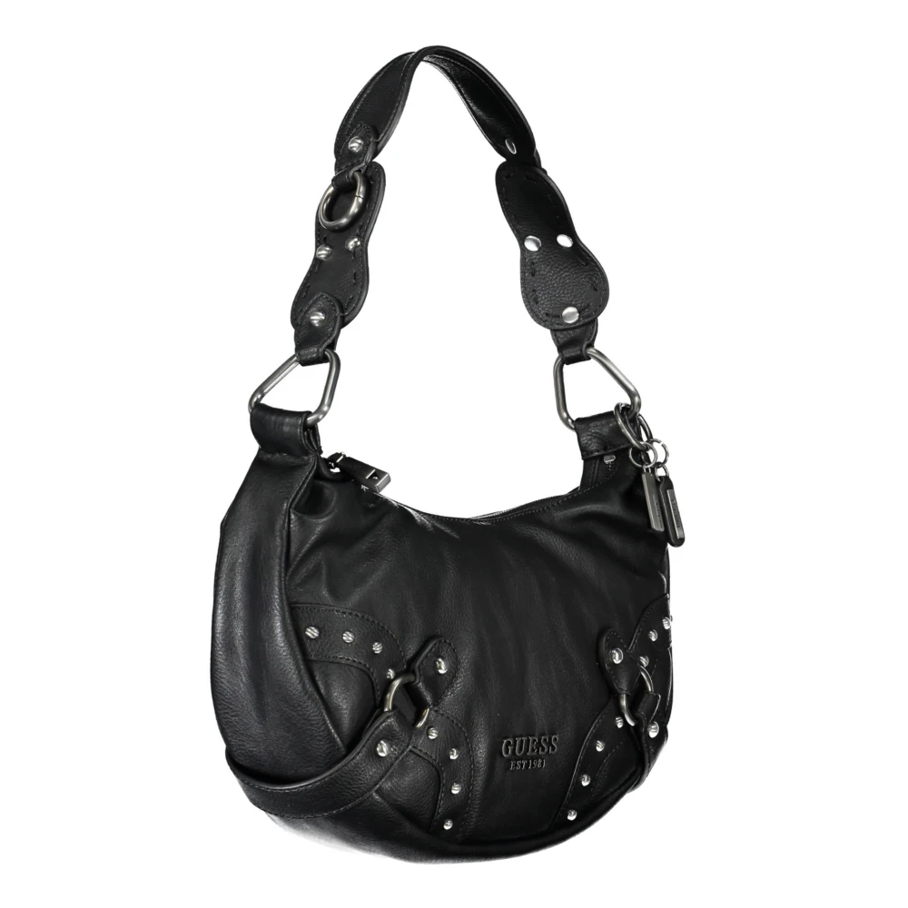 Guess Zwarte dames schoudertas met rits Black Dames