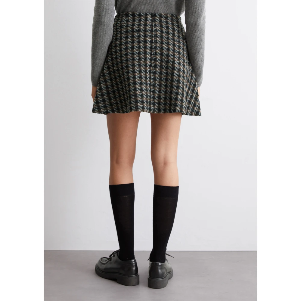 Marc O'Polo Uitlopende minirok Black Dames