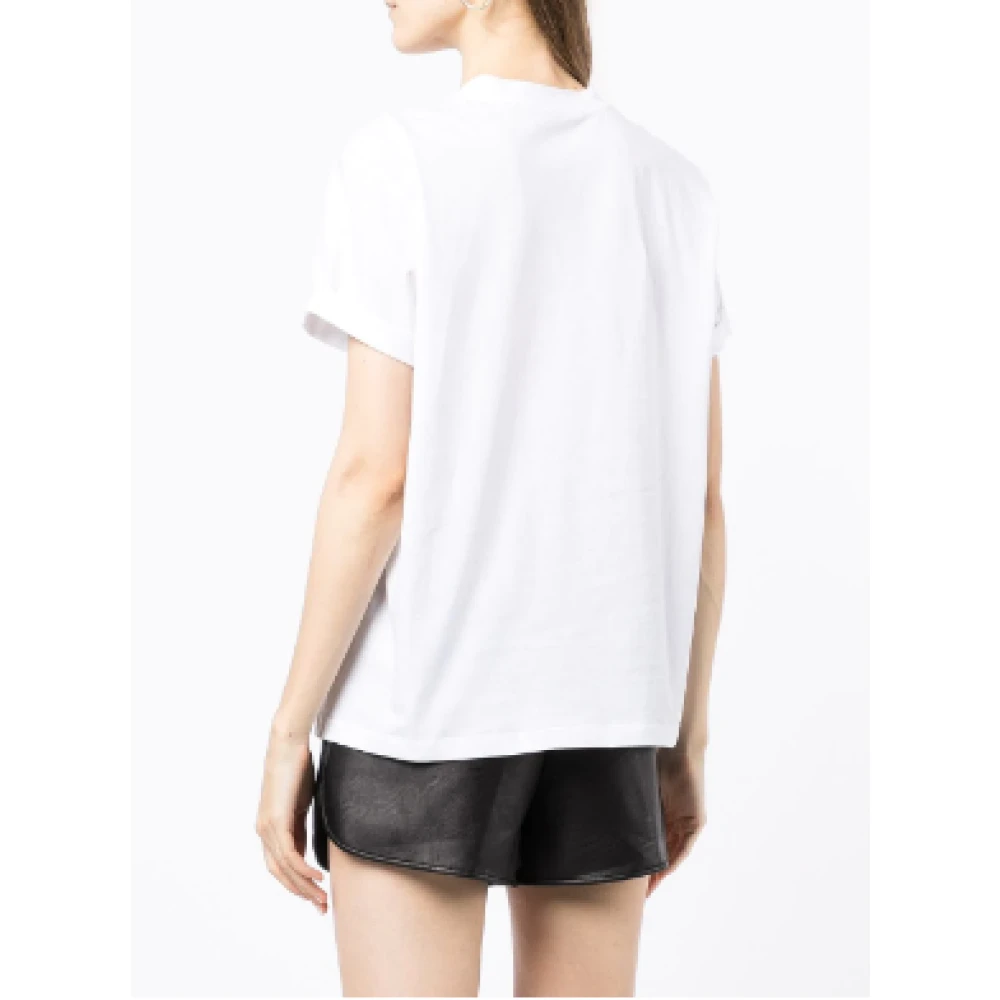 Stella Mccartney Geborduurd Mini Ster T-Shirt White Dames