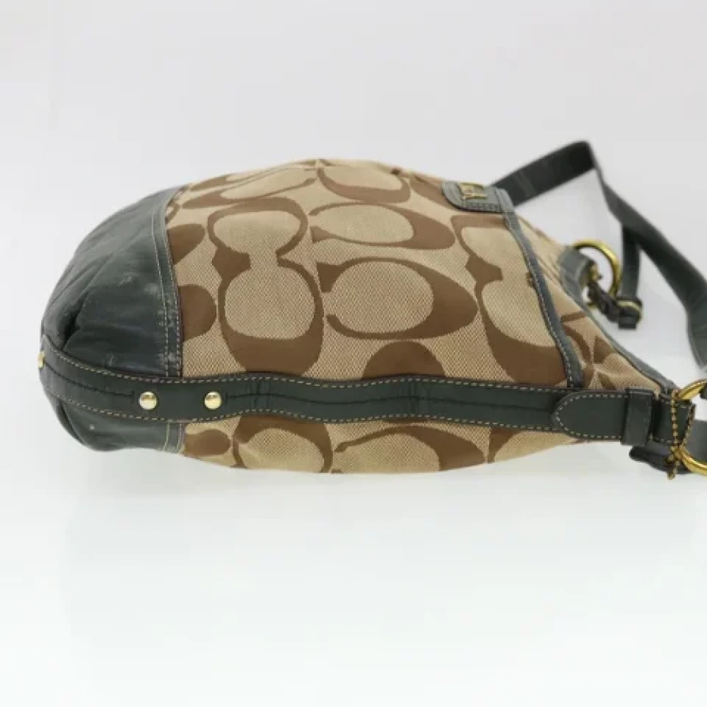 Coach Pre-owned Canvas shoulder-bags Beige Dames