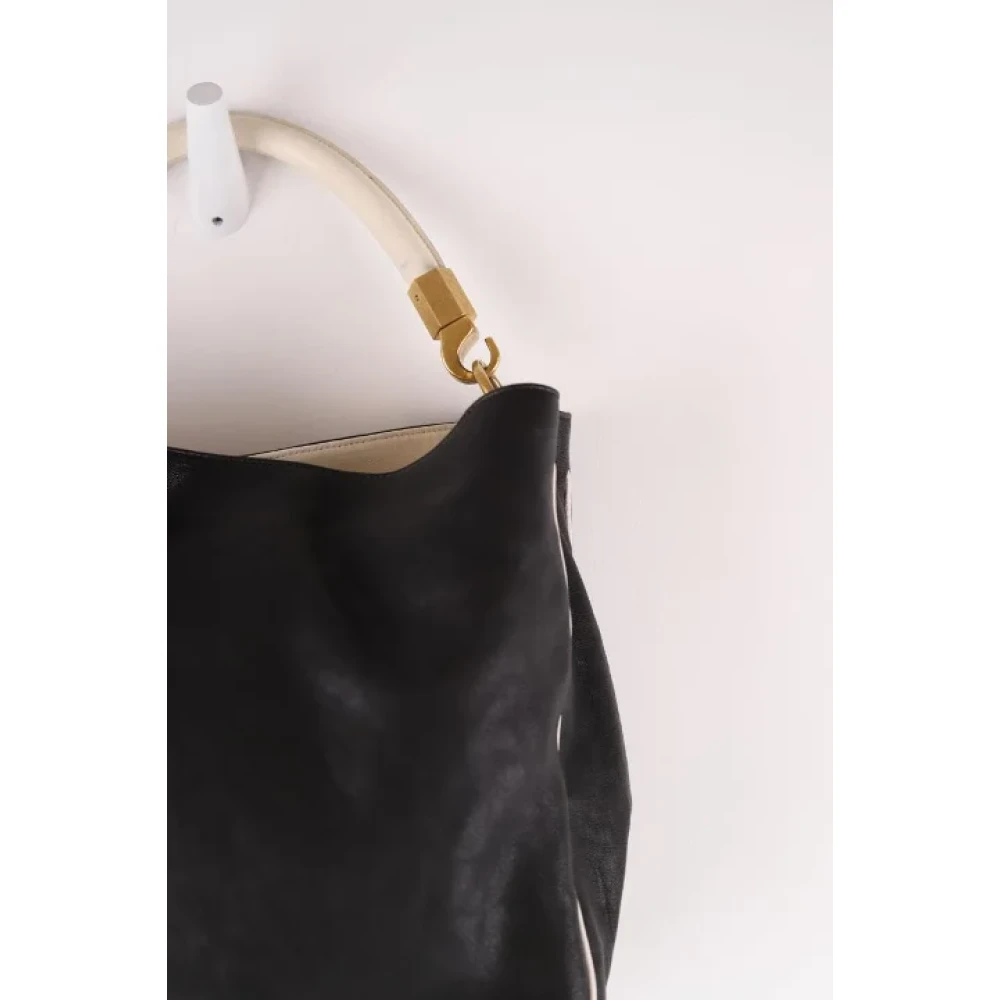 Yves Saint Laurent Vintage Pre-owned Leather handbags Black Dames