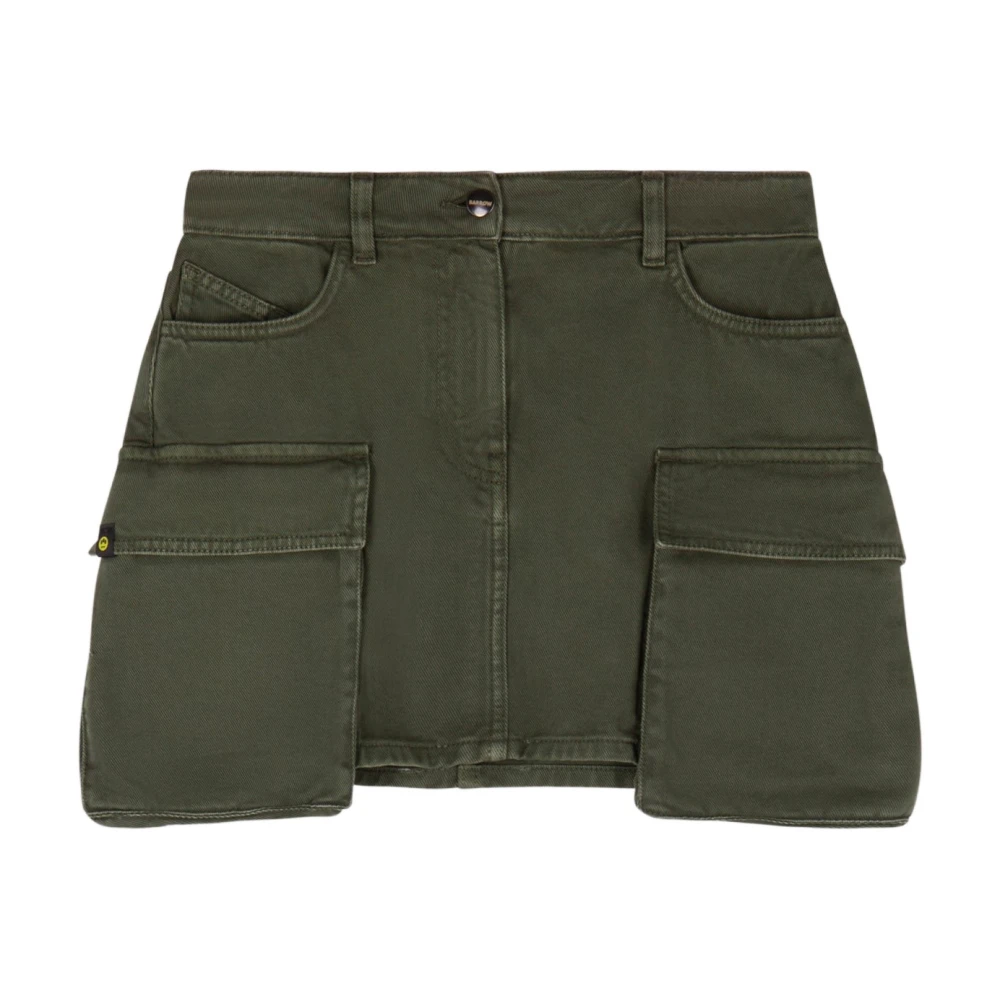 Barrow Minirok Cargo Denim Green Dames