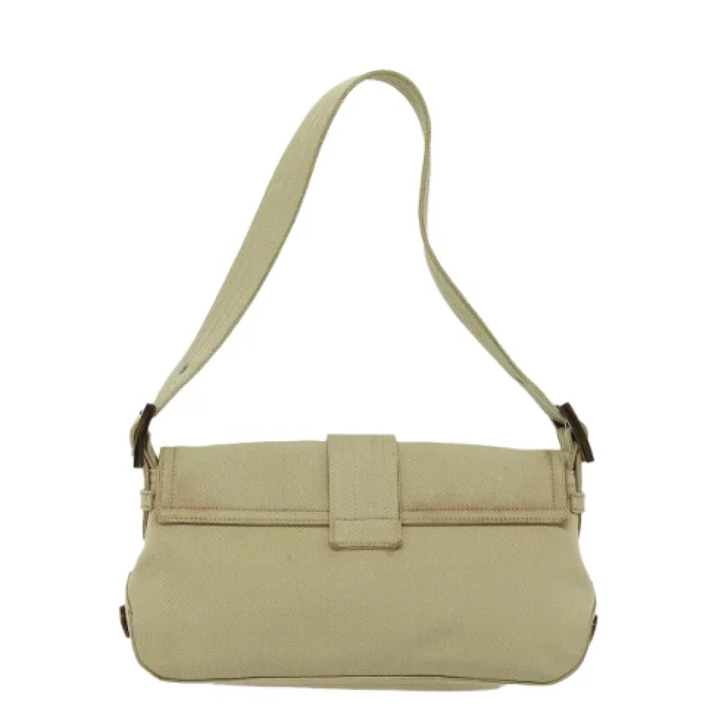 Salvatore Ferragamo Pre-owned Canvas shoulder-bags Beige Dames