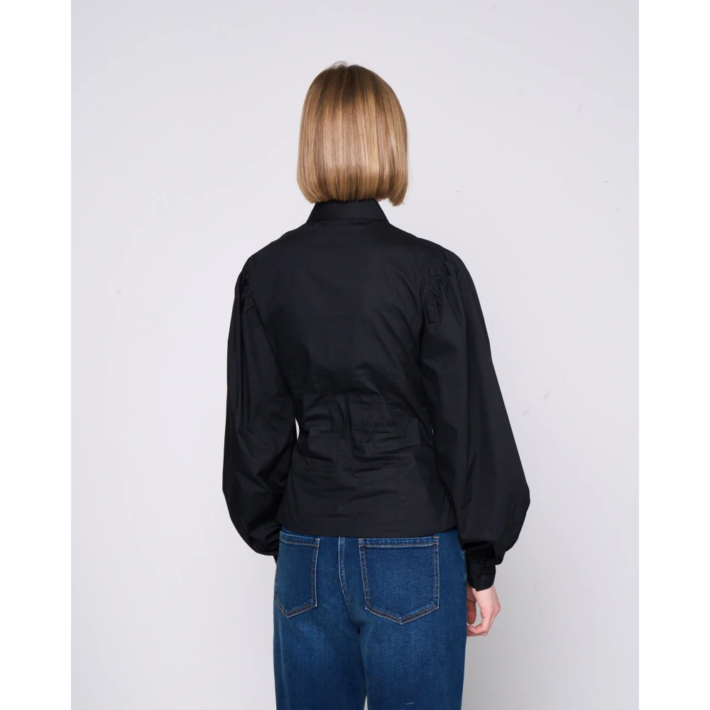 Silvian Heach Blouse met ballonmouwen Black Dames