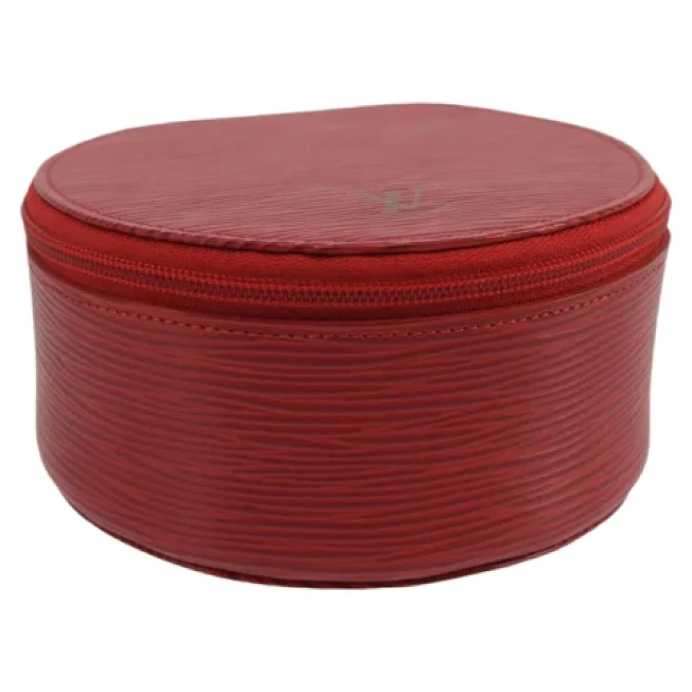 Louis Vuitton Vintage Pre-owned Leather pouches Red Dames