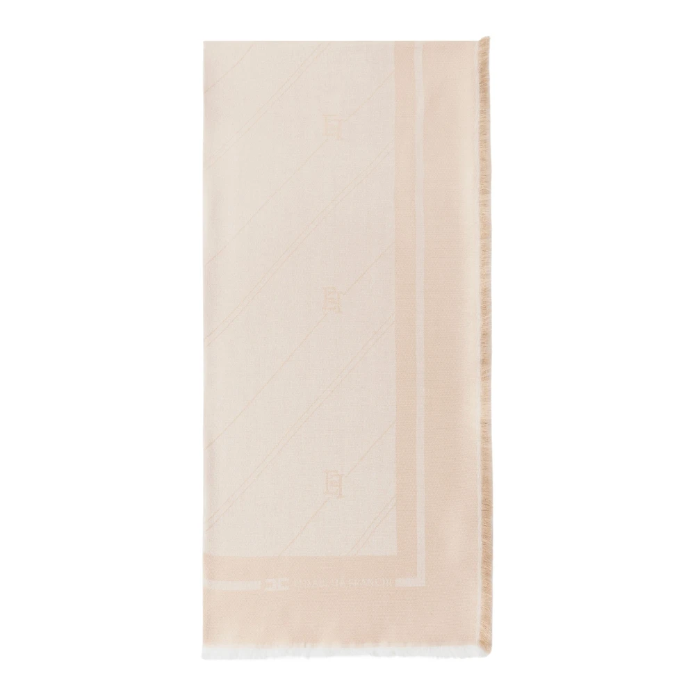 Elisabetta Franchi Stijlvolle Sjaal voor Alle Gelegenheden Beige Dames
