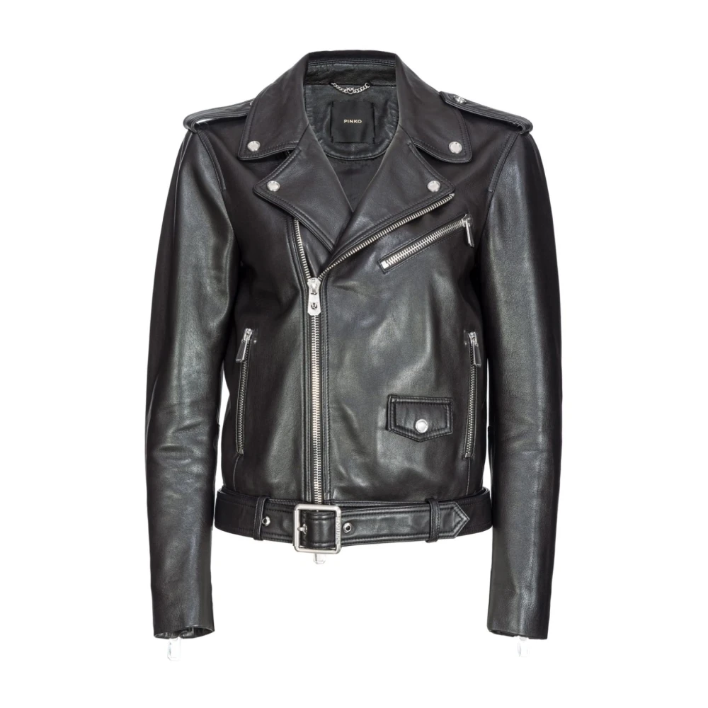 pinko Zwarte Jassen voor Vrouwen Black Dames