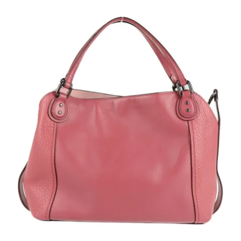 Coach Pre-owned Leather handbags Pink Dames